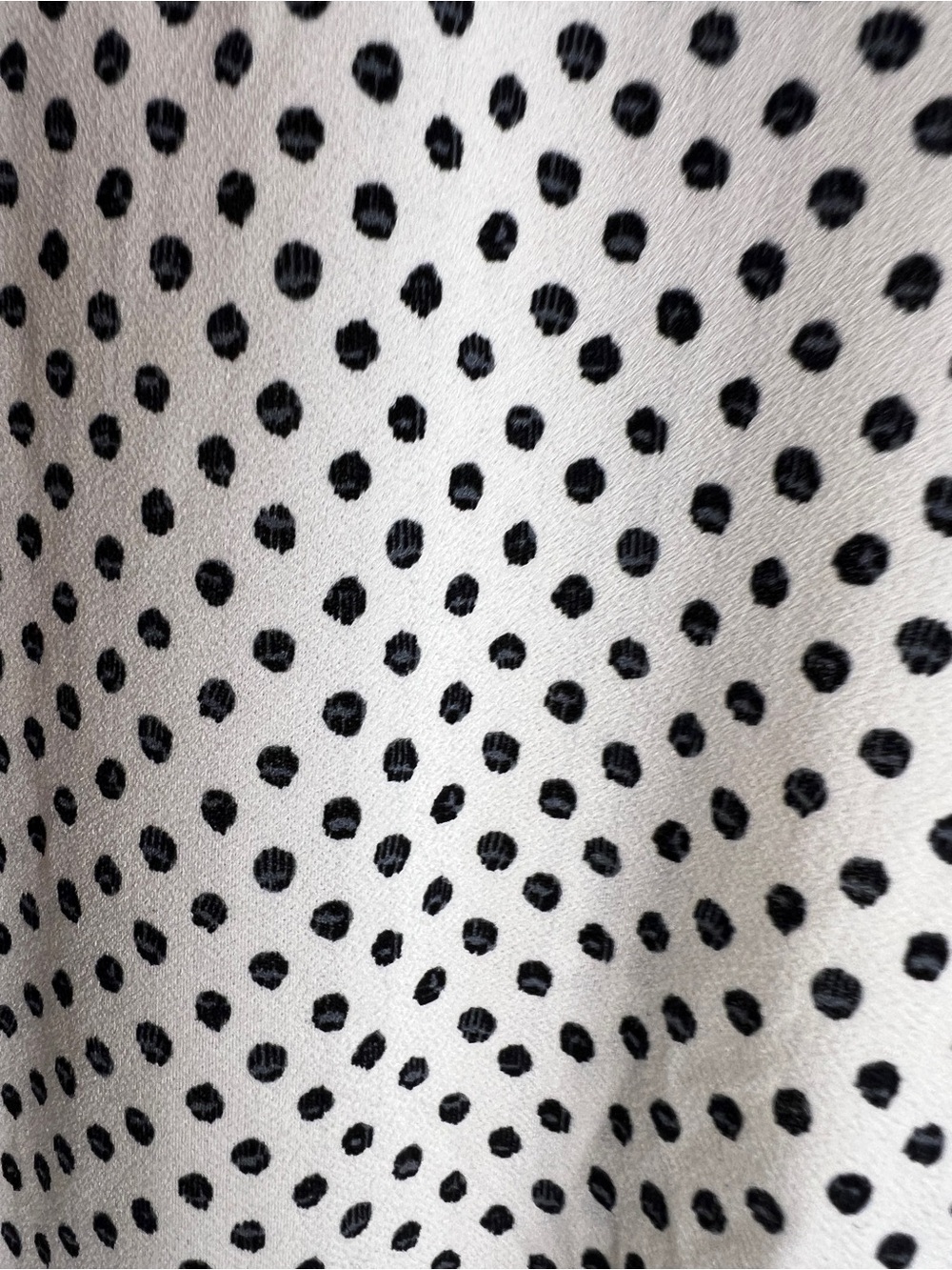 Adrianna Papell White Polka Dot Ruffle Sleeve Top - Picture 5 of 8
